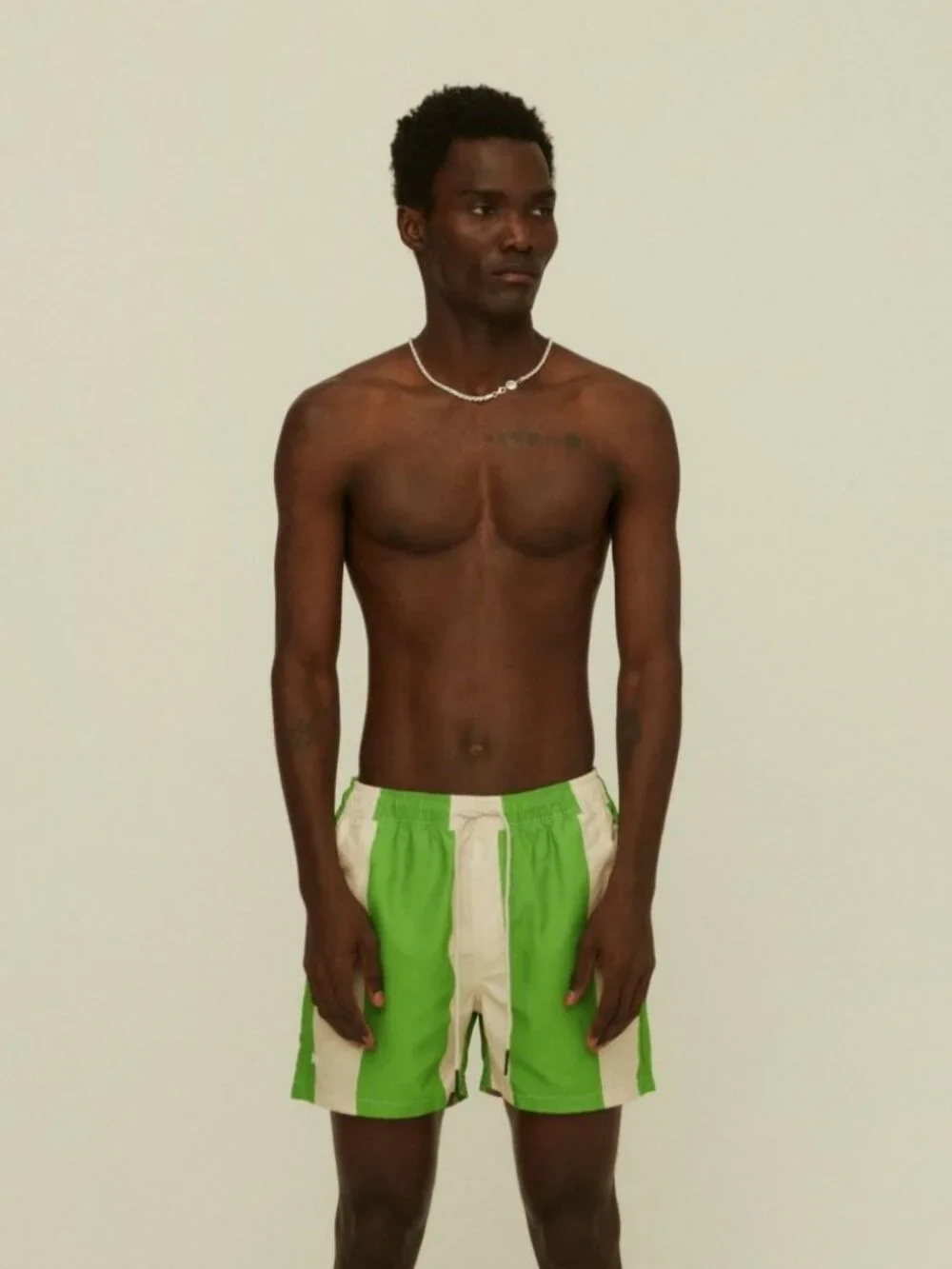 OAS Emerald Stripe Swim Shorts Size Large